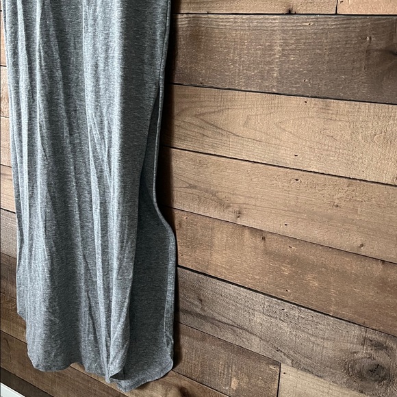 Free People Beach Women's Cutout Side Double Split Maxi Dress Gray Criss Cross M - Picture 5 of 7